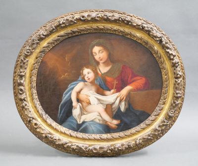 École vers 1700. Vierge à l'enfant