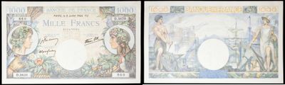 three different bank notes with a picture of a man and a woman on them