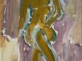an image of a painting of a woman sitting on a chair