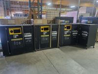 Lot de 4 poubelles de tri de restauration rapide