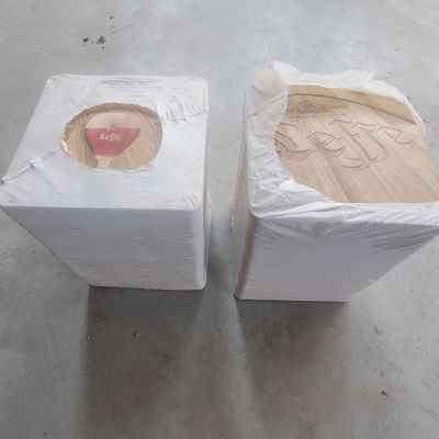 two pieces of cardboard on top of each other