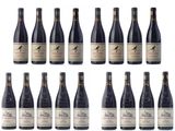 a bunch of bottles of wine sitting next to each other