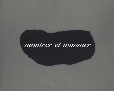black and white photograph of a piece of paper with the words mother et nommer written on it