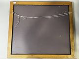 a picture of a chalk board with a string attached to it