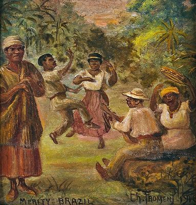 Charles FROMENT (1854-1928) Les danseurs, Merity, Brésil, 19…
