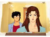 an image of a painting of a woman and a man in front of a mirror