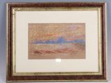an image of a painting hanging on a wall in a room