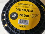 yellow and black plastic spool with a barcode label on it