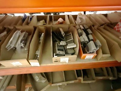 many different types of tools on the shelves in the store