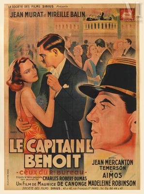french movie poster for the film le captain ' s benoit