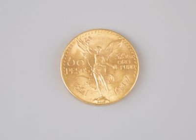 an image of a gold coin on a white surface