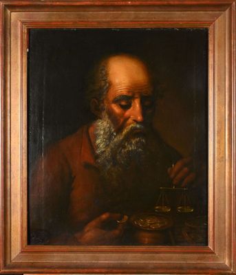 Ecole française du XVIIIe siècle Un usurier