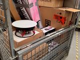 a shopping cart with a lot of items in it