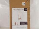 a cardboard box with a drawing of a chair on it