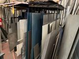 many different types of tile in this room