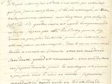 une photo en noir et blanc d'une lettre écrite à la main sur une feuille de papier