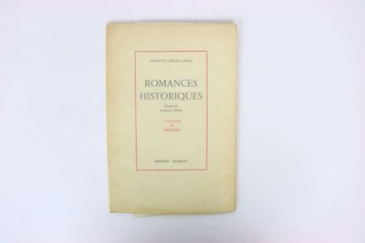 GARCIA LORCA (Federico). Romances Historiques.