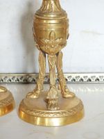 PAIRE DE CASSOLETTES formant bougeoir en forme d'athénienne … (photo 5)