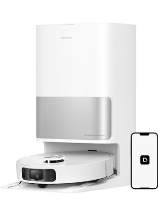 une image représentant un « roombake » blanc auquel est connecté un téléphone