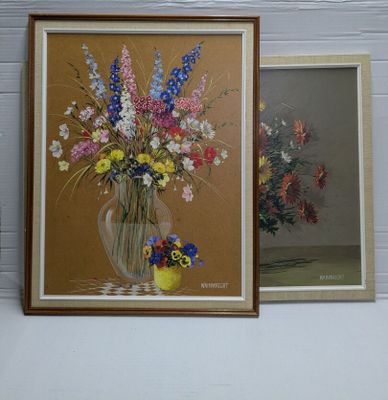 Leslie WAINWRIGHT (1936-1997) Vase de fleurs - Bouquet de fl…