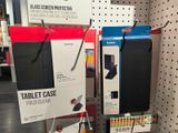 a display of electronic devices in a store for sale