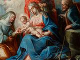 an image of a painting of a woman holding a baby