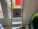 an image of a room with a ladder and hoses