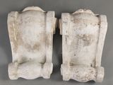 paire de pièces anciennes en fonte, en fonte, en fonte, en fonte, en fonte, en fonte, en fonte, en fonte, en fonte