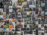 une photo d'un mur recouvert de photos de personnes