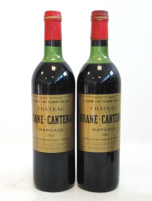 2 Blles CH. BRANE CANTENAC Margaux GCC 1982 - Photo 1