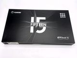 a black box with the number fifteen on it