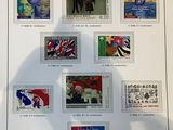 a picture of a picture of stamps on display
