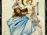 an image of a painting of a woman holding a child