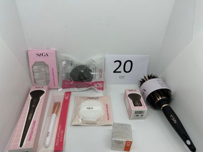 many items that are sitting on a shelf in a box