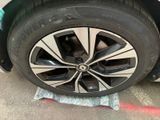 a close up of a tire on the ground