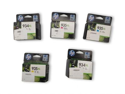 Lot de 5 - HP - Ce pack comprend 1 cartouche noire 934XL ain…