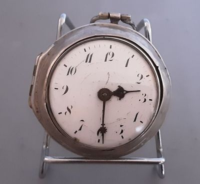 INGRAM LONDON. Montre à coq en argent 18ème anglaise, avec s…