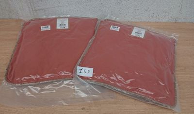 Lot de 2 coussins SIMPLY - 40x40 cm en coton terracotta -NEU…