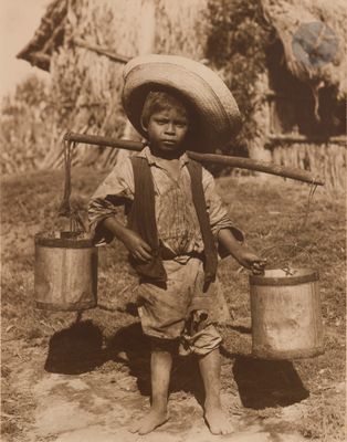 Hugo Brehme (1882-1954) Muchacho aguador. Mexique, c. 1930.
