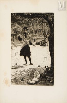 James Tissot (1836-1902) Le Croquet, 1878
