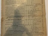an old newspaper with a list of items on it
