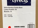 a cardboard box with a label on it that says lyreco