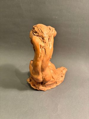 GUYOT (?) Couple enlacé Terre-cuite