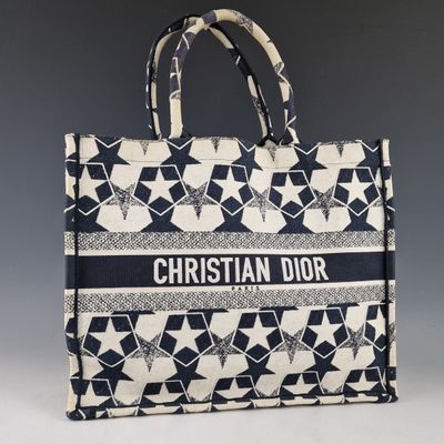 christian dior canvas tote bag
