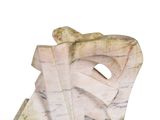 a sculpture of a piece of wood that has been carved into it