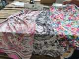 a lot of different types of fabric on a table