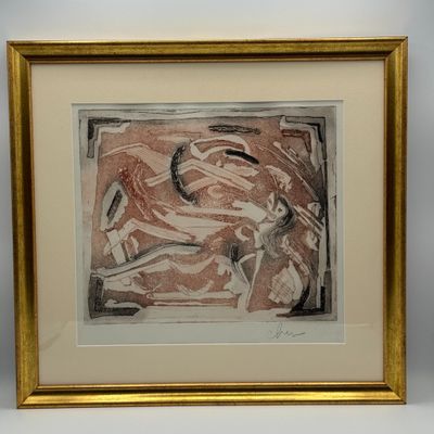 Didier CHENU (Né en 1956) Composition abstraite Monotype sig…