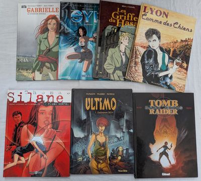 Six livres de fiction pour enfants sont alignés sur une surface blanche
