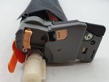 a close up of a small device on a white surface