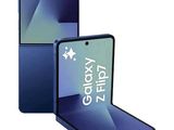 Le téléphone Samsung Z Flip est présenté à côté d'une image du téléphone Galaxy Z Flip